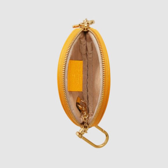 Gucci GG Flora Ophidia Coin Purse in Yellow - Picture 2 of 5